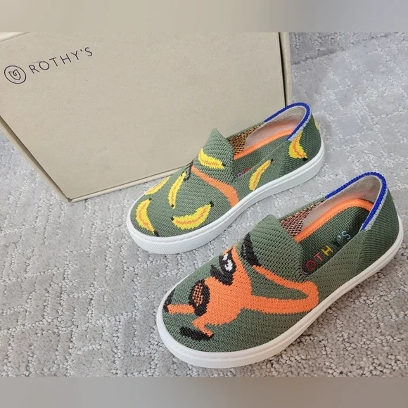 Rothy's The Kid Snack Attack Slip On Comfort Sneaker Shoes Unisex Size US 10, 4 - Picture 6 of 12